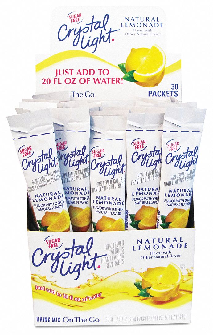 CRYSTAL LIGHT Lemonade, Not Applicable Lemonade, 0.17 oz Packet, 30 PK