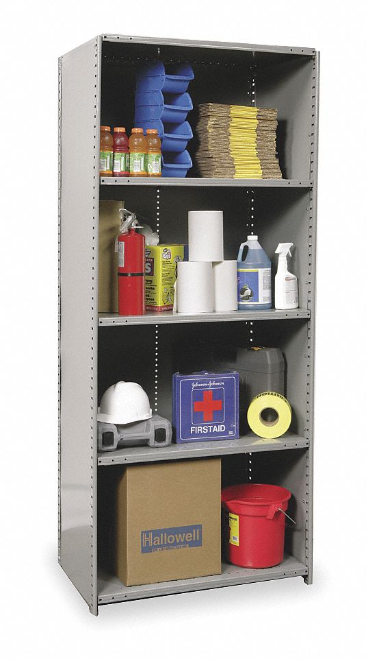 HALLOWELL, Starter, HeavyDuty, Metal Shelving 1BLY5772018HG Grainger