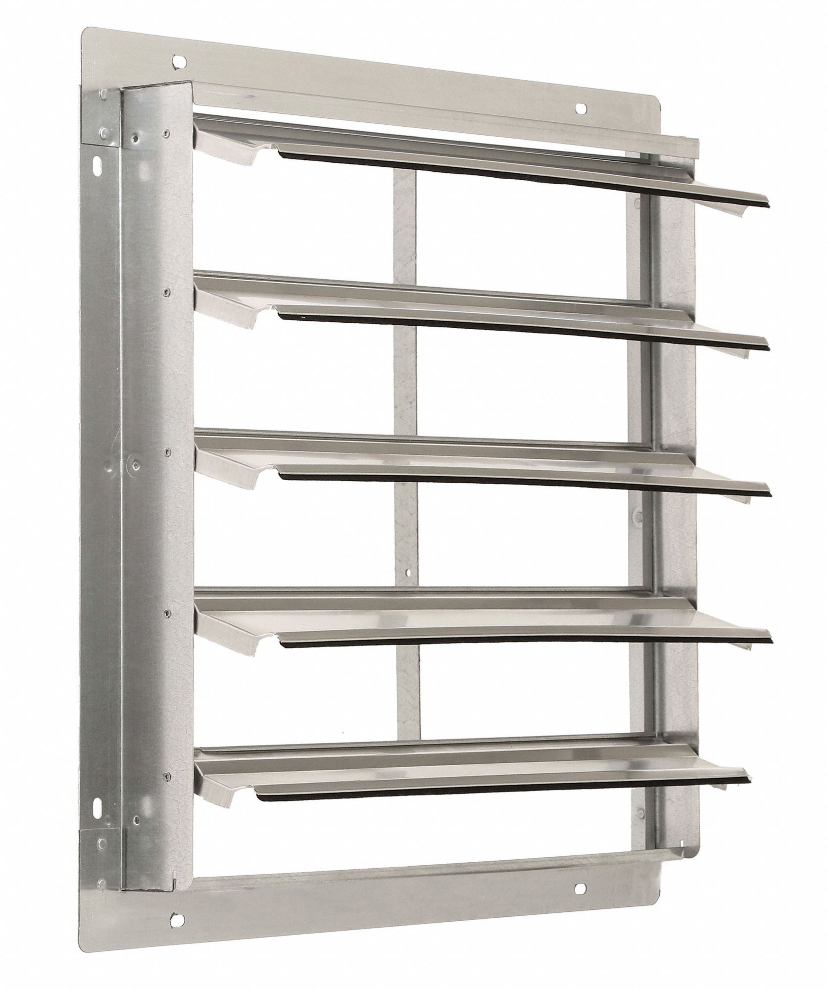 DAYTON 18 in Backdraft Damper / Wall Shutter, 18 1/2 in x 18 1/2 in Opening Required 1C744