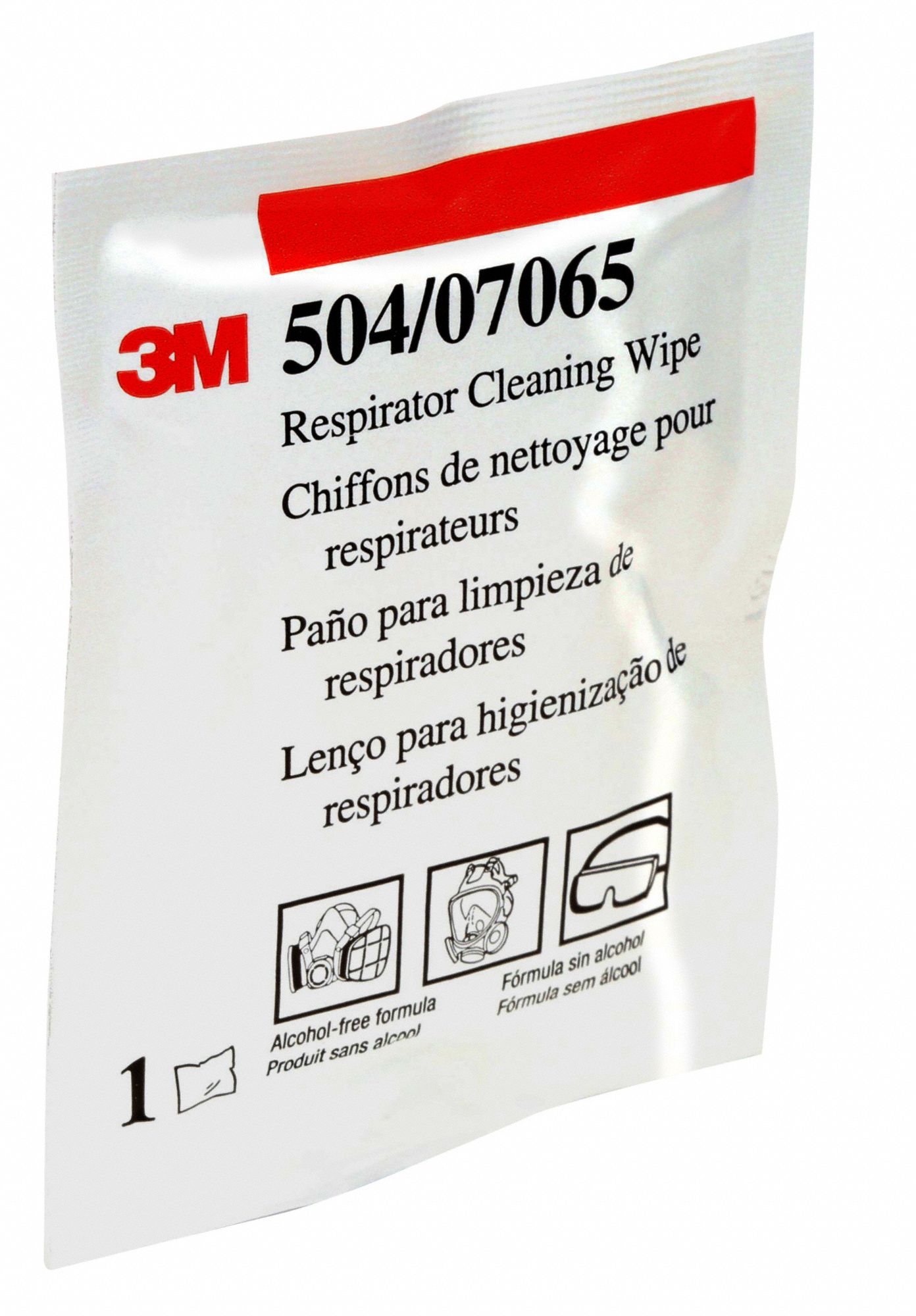 3M Respirator Wipes, NonAlcohol, Size 8 in x 10 in, Includes