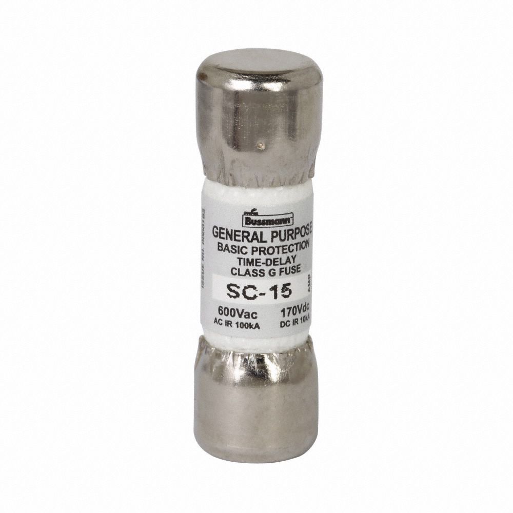 BUSSMANN, 15 A Amps, 600V AC, Fuse 1CP21SC15 Grainger
