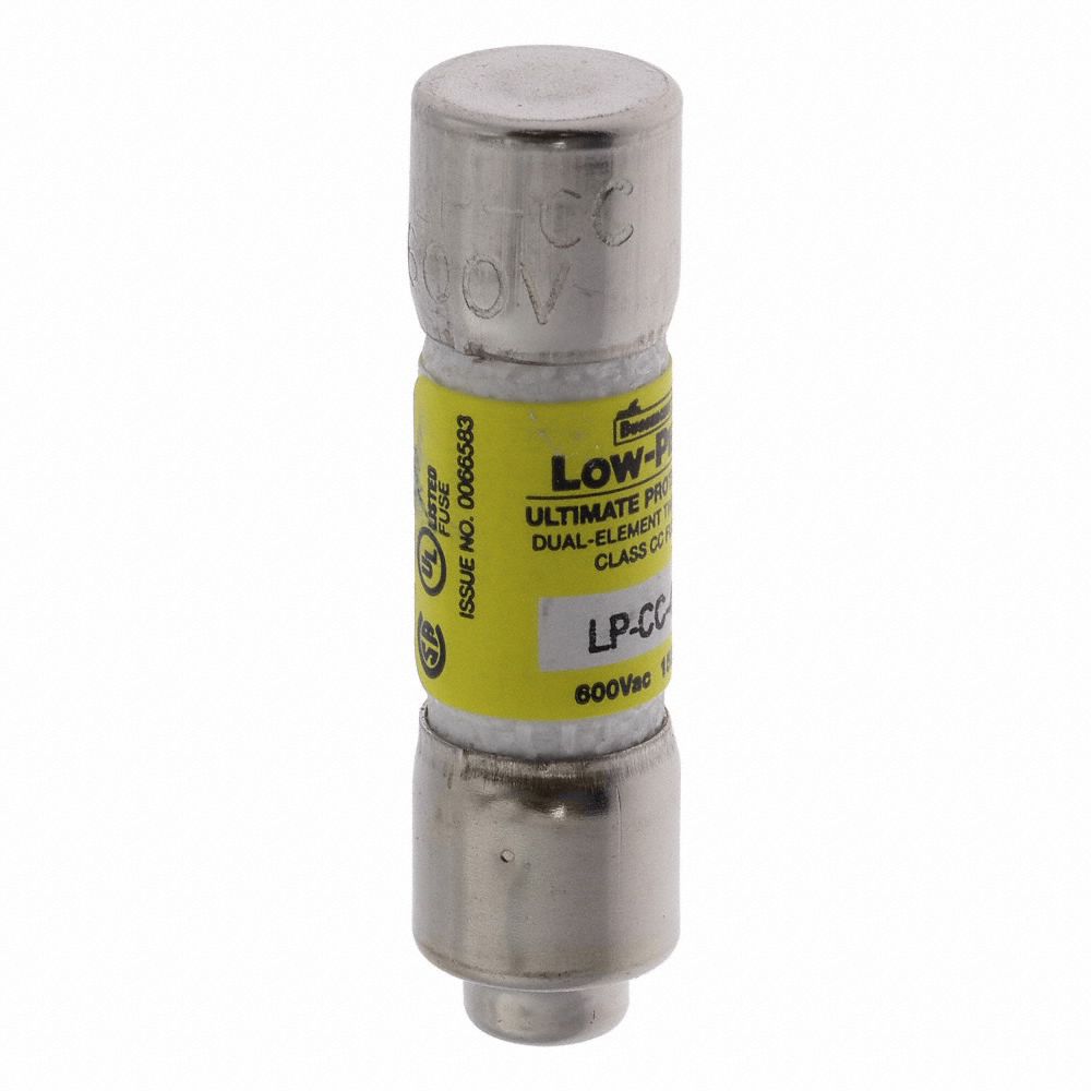 BUSSMANN UL Class CC Fuse Time Delay, 4 A, LPCC, 11/2 in L x 13/32