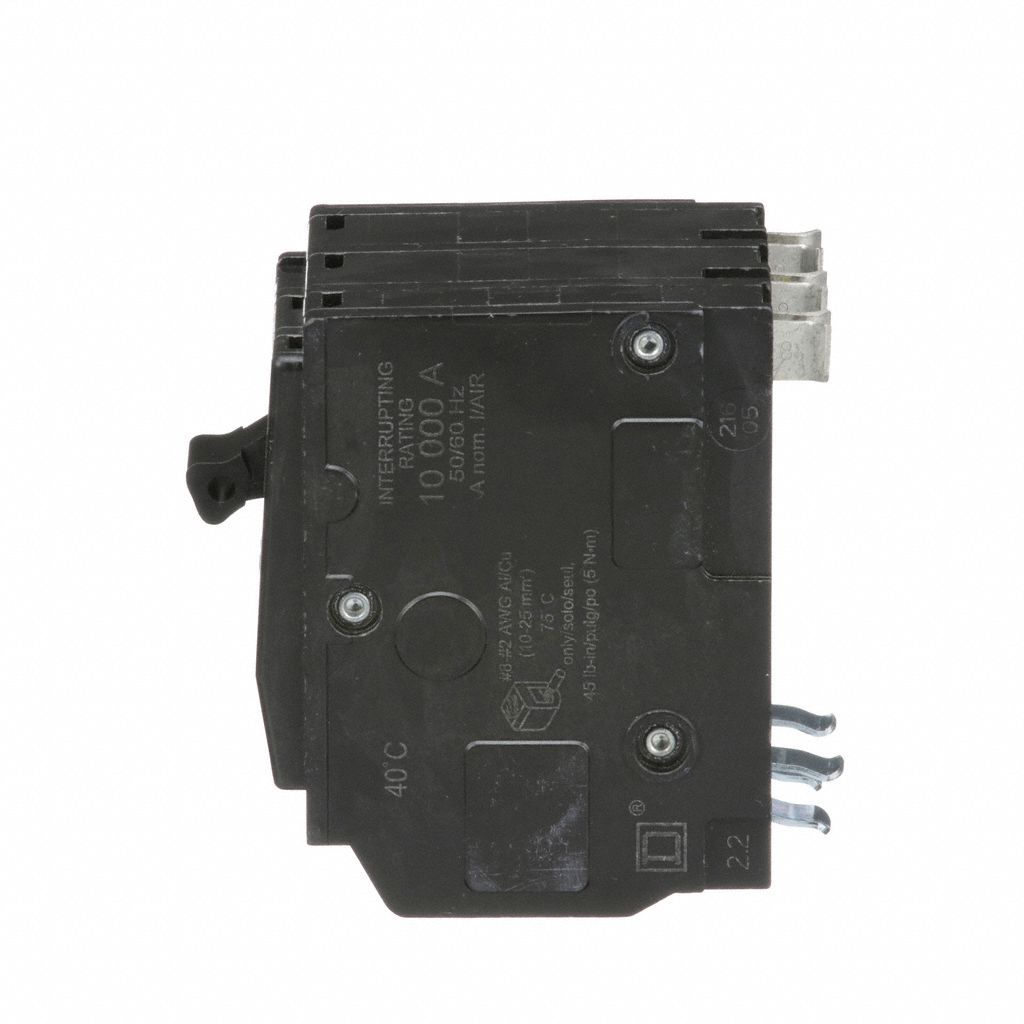 SQUARE D Miniature Circuit Breaker: 60 A, 120/240V AC, Three Phase