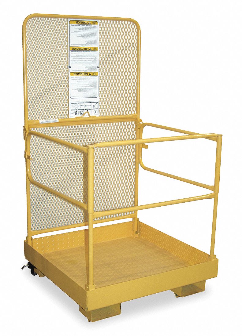 Fork Truck Work Platform,Fold Down Grainger