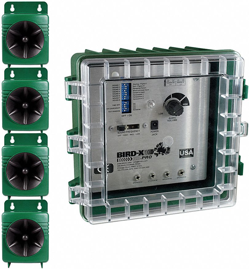 BIRDX Electronic Bird Repeller 1DGW3BBPRO Grainger