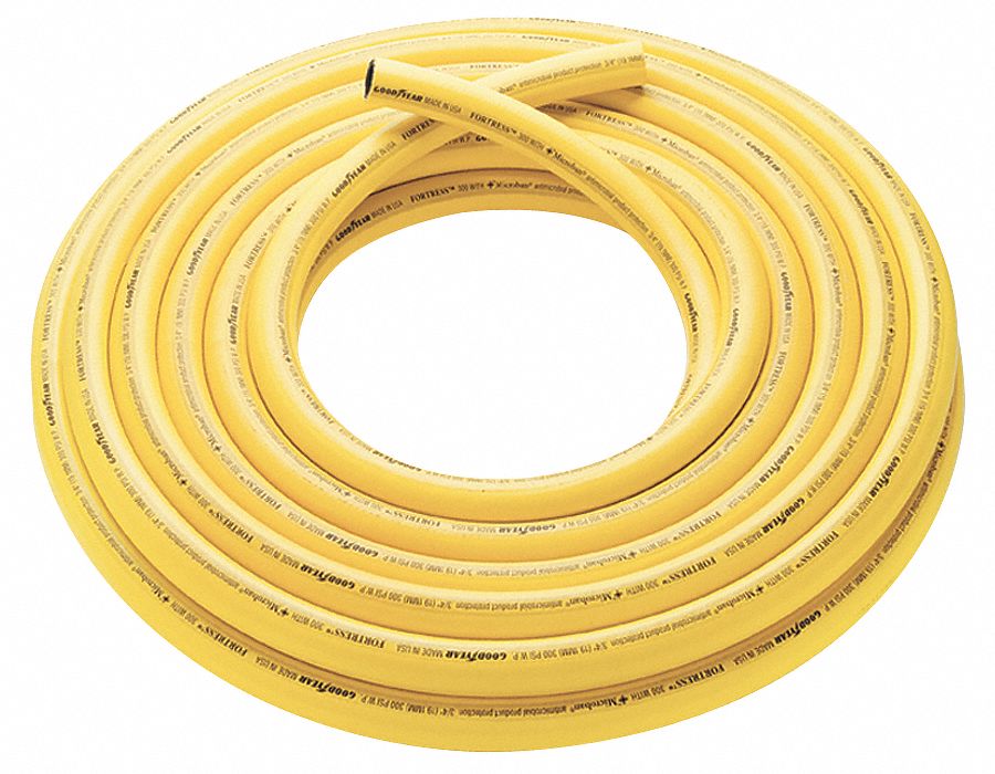 CONTINENTAL Washdown Hose, Bulk Hose, Rubber, 3/4 in, 50 ft, 20° to 200°F Temp. Range 1DKL7