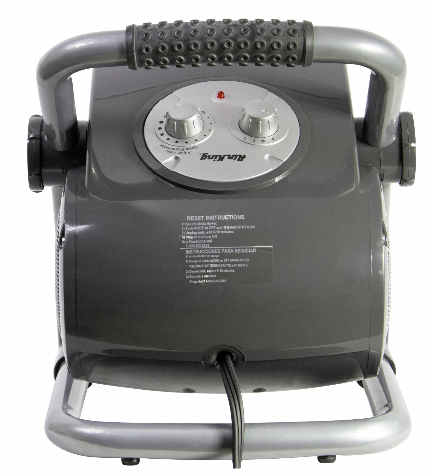 AIR KING Portable Electric Jobsite & Garage Heater 0.6kW/0.9kW/1.5kW