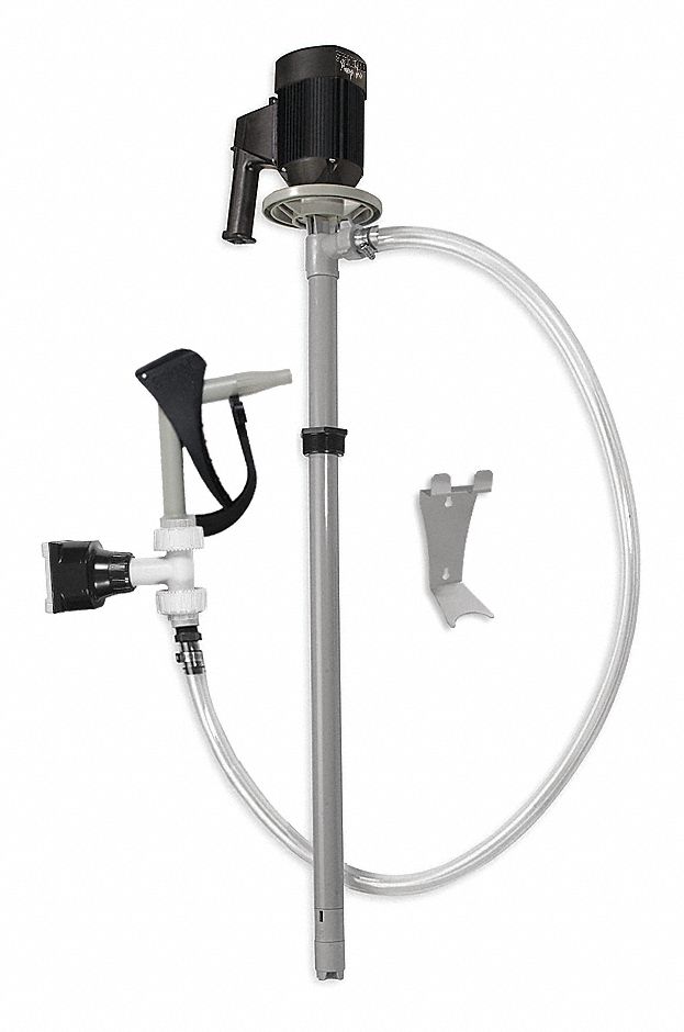 DAYTON, 1 1/10 hp Motor HP, 55 gal For Container Size, Electric Operated Drum Pump 1DLR41DLR4