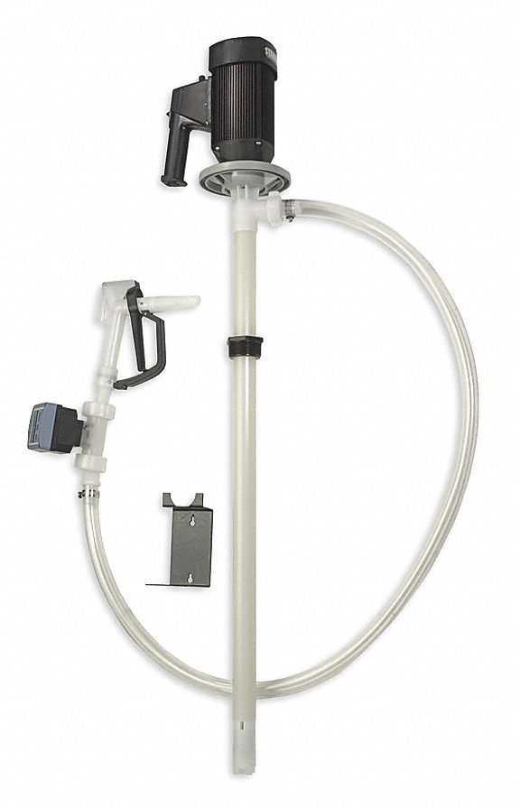 DAYTON, 1 1/10 hp Motor HP, 55 gal For Container Size, Electric Operated Drum Pump 1DLR51DLR5