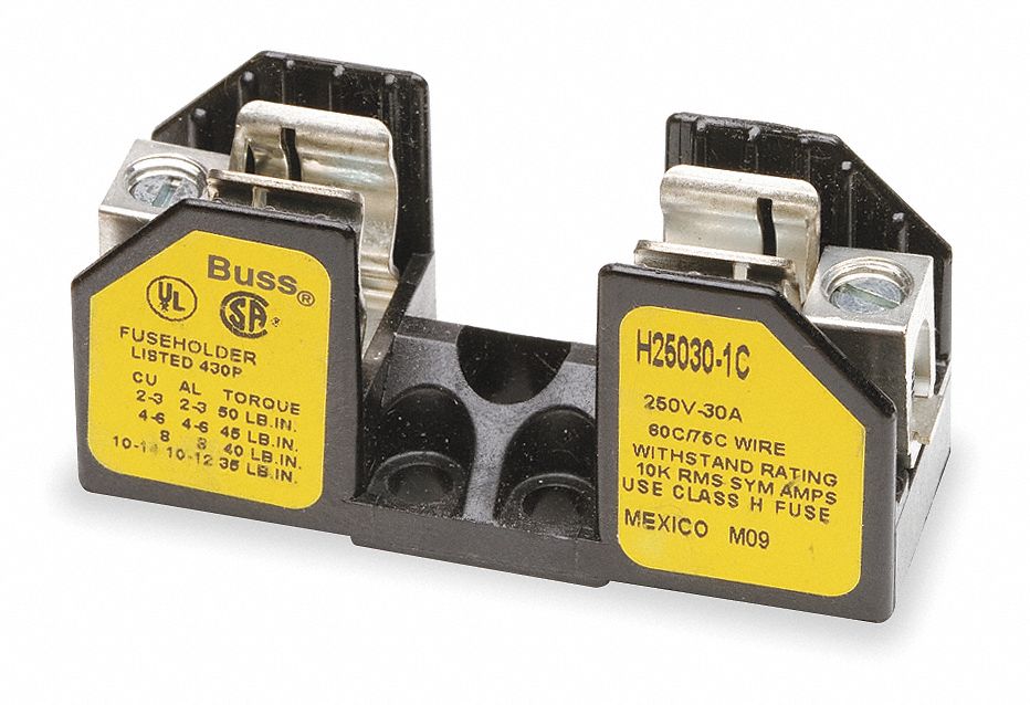 Fuse Block, Fuse UL Class H Grainger