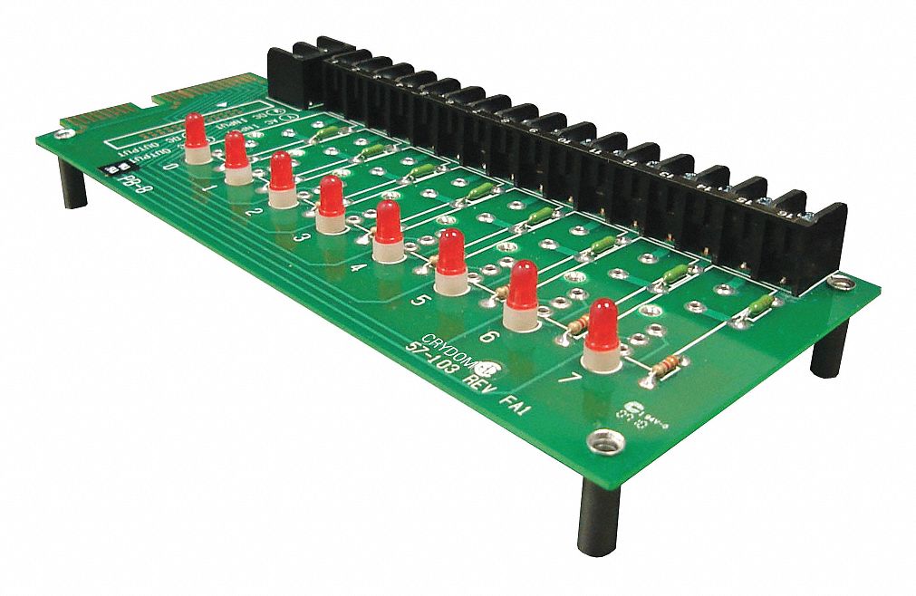 CRYDOM Module Mounting Board, 8 Position, Digital Input/Output Type