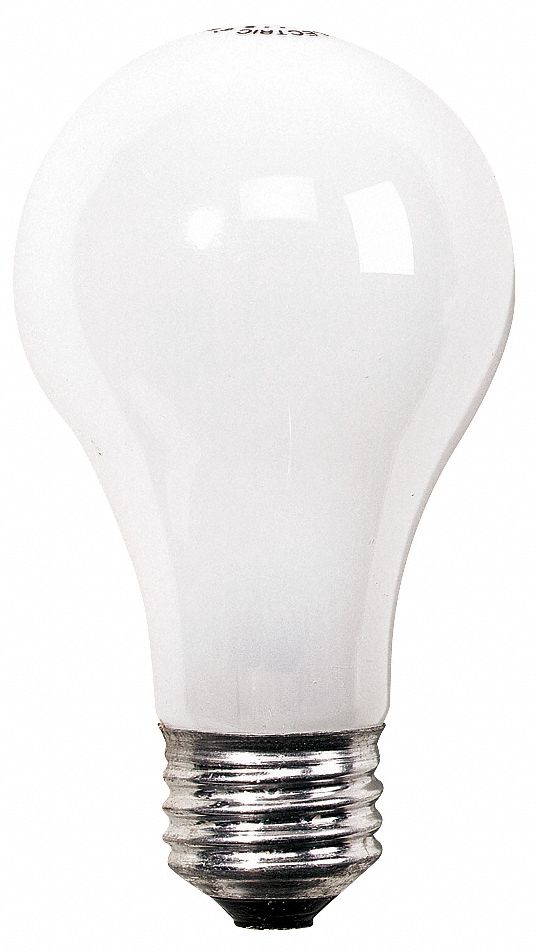 Incandescent Lamp, A19, Medium Screw (E26), Lumens 505, Watts 40 Grainger