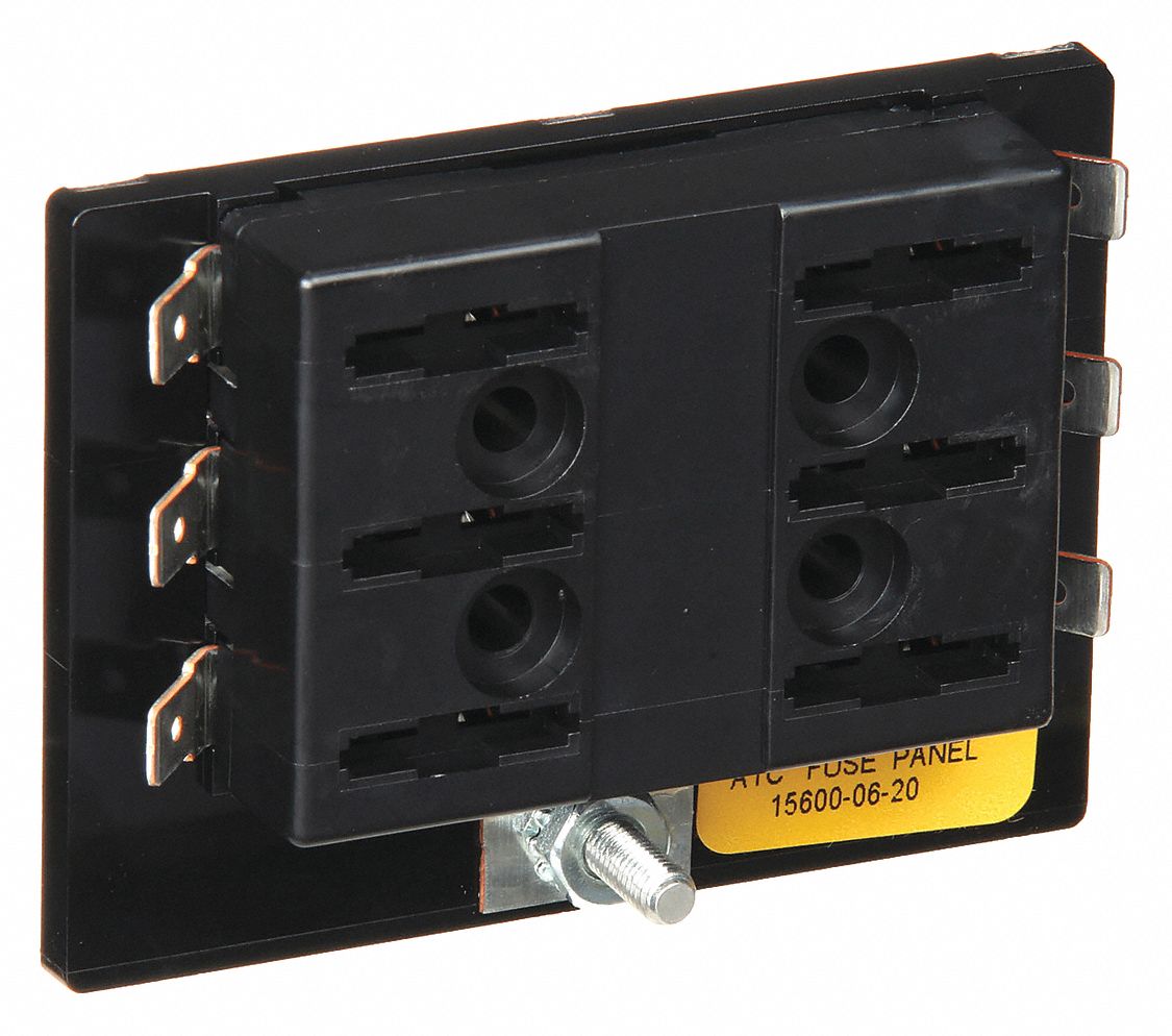 BUSSMANN, 6 Poles, 0 to 30 A, Fuse Block - 1EF25|15600-06-20 - Grainger
