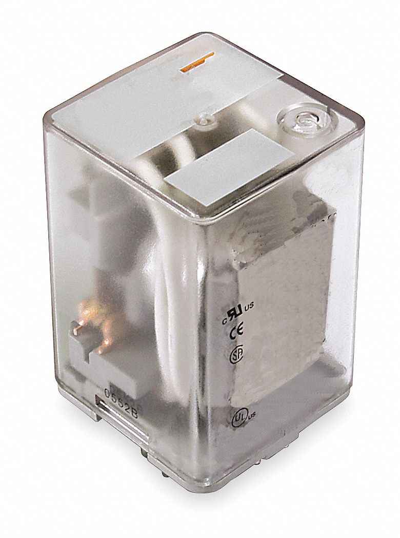 DAYTON General Purpose Relay, 6V AC Coil Volts, 10A 277V AC Contact