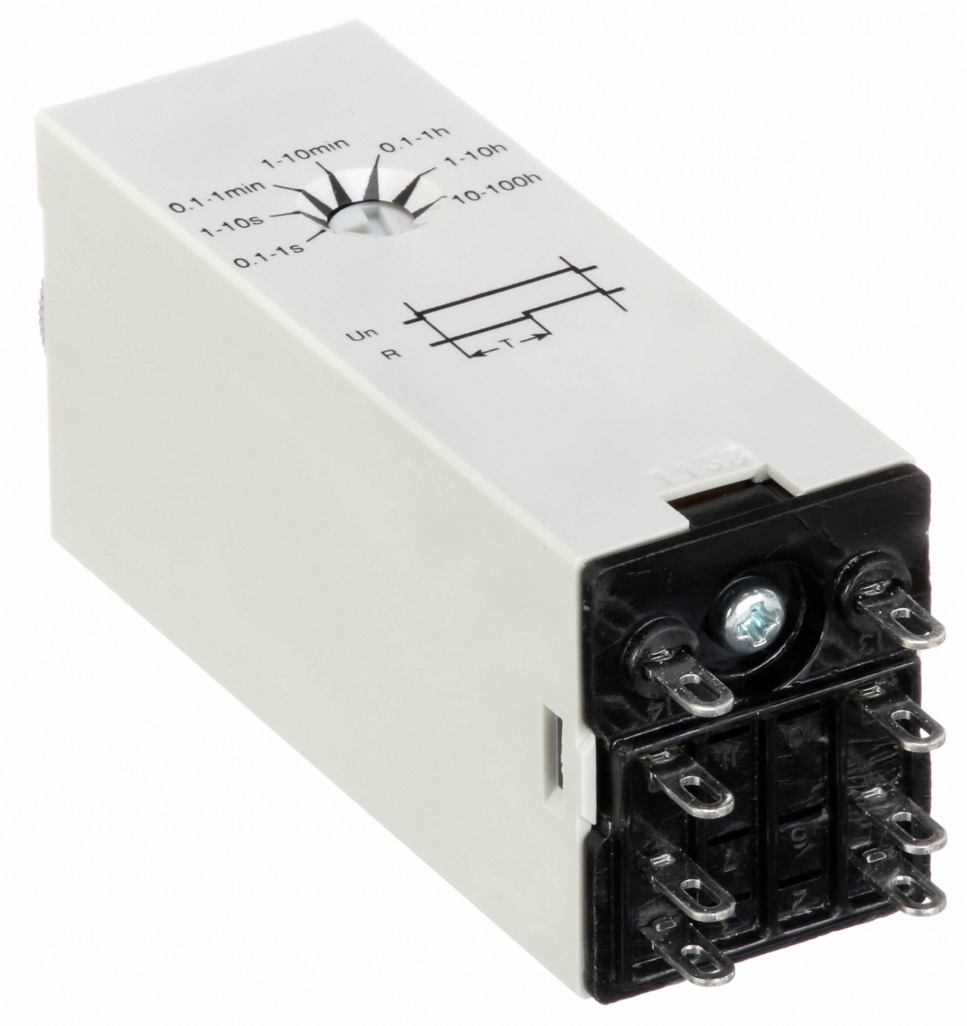 DAYTON Single Function Timing Relay, 120V AC, 3A @ 240V, 14 Pins, 4PDT