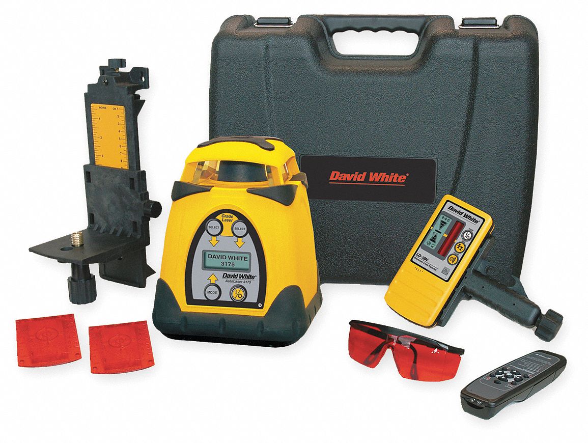 DAVID WHITE Electronic Self-Leveling Rotary Laser Level - 1ELT8|48-3175