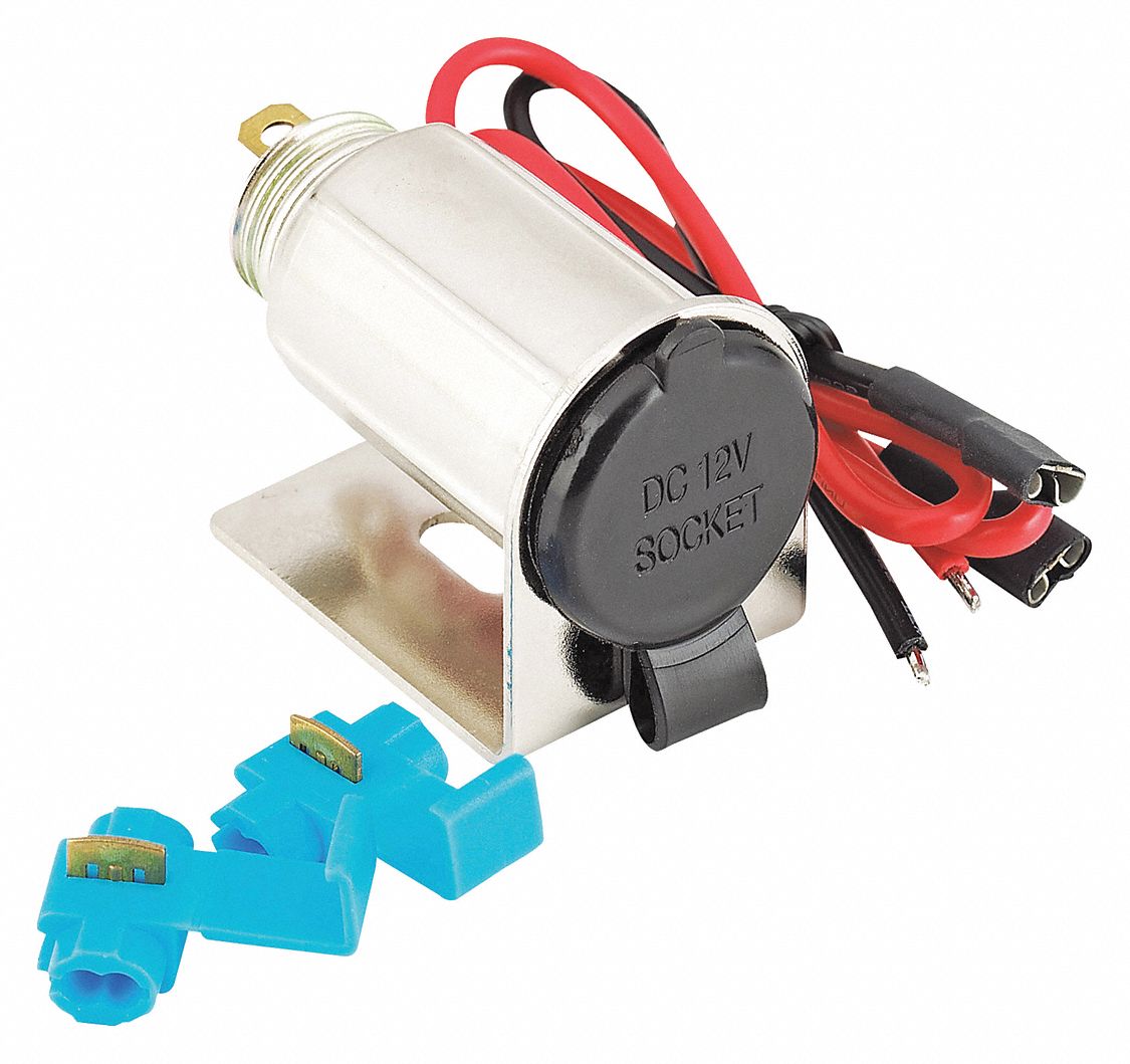 BELL Auxiliary Power Outlet: 5 A Amps, 12 V DC - 1EYV4|39048-8 - Grainger