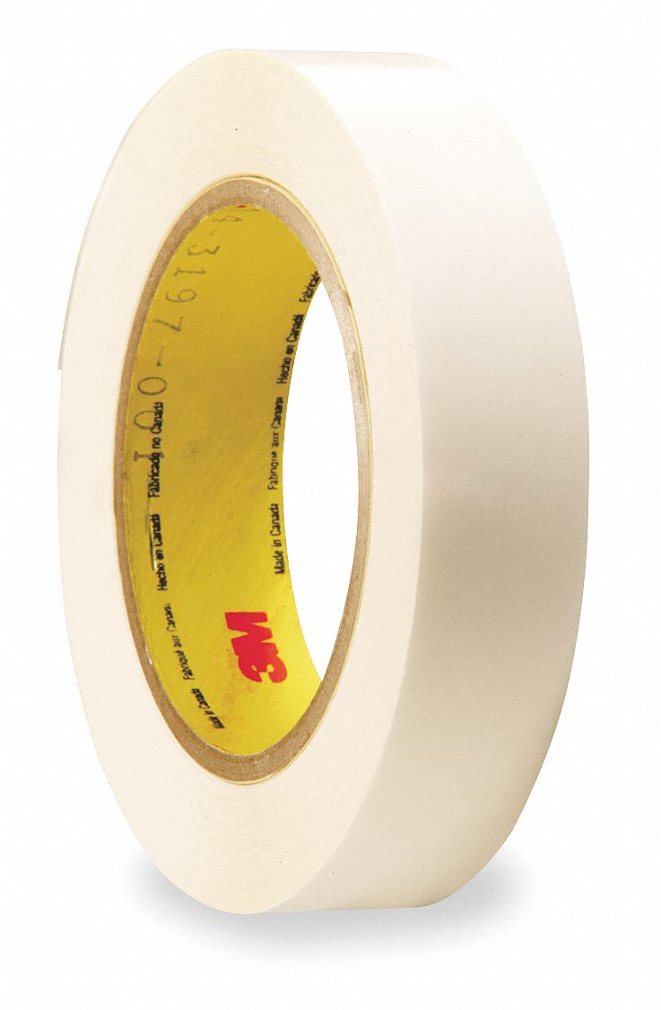 Polyester Double Sided Film Tape, Acrylic Adhesive, 4.00 mil Thick, 1/2 in X 36 yd, Clear Grainger