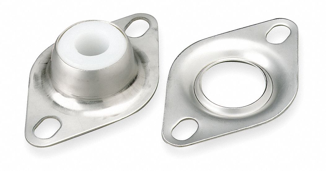 DAYTON 2Bolt Flange Bearing with Sleeve Bearing Insert and 1 in Bore