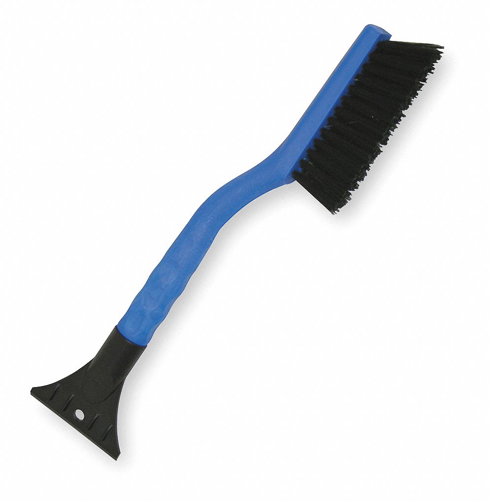 MALLORY Fixed Head Snow Brush and Scraper with 16 in Plastic Contour