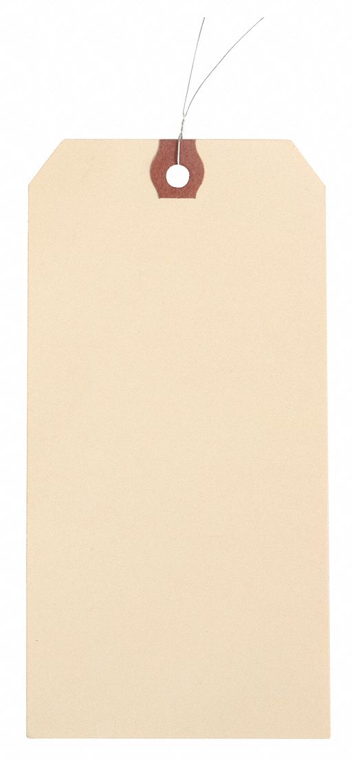 GRAINGER APPROVED Wire Tag,Natrl Kraft Paper,Blank,PK1000 4X8864X886