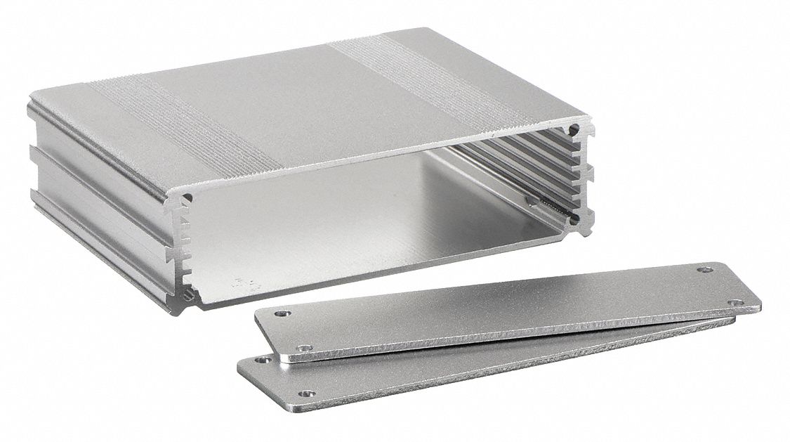 BOX ENCLOSURES Aluminum Enclosure, NEMA Rating 4, 6.3" x 6.69" x 2.11