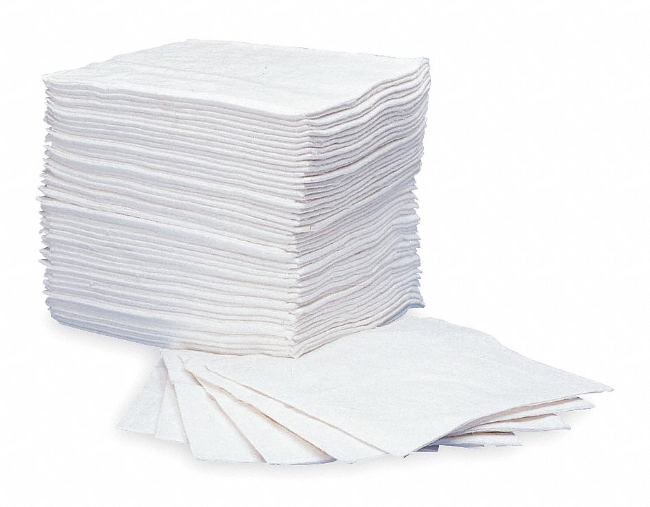 OILDRI, 0.25 gal Volume Absorbed Per Pad, 25 gal (100 Pads), Absorbent