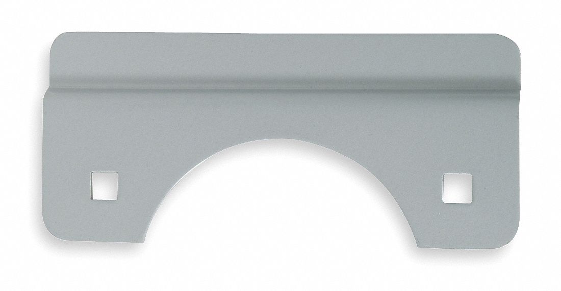GRAINGER APPROVED Door Latch Guard 6 in Lg, 3 in Wd, Gray 1HJL5