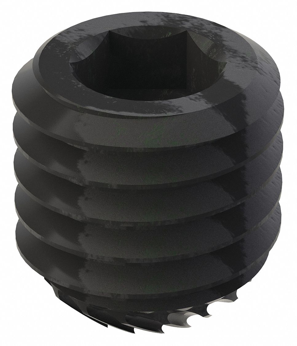 FABORY Socket Set Screw, Knurled Cup, 1/2 in Overall Length, 1/213