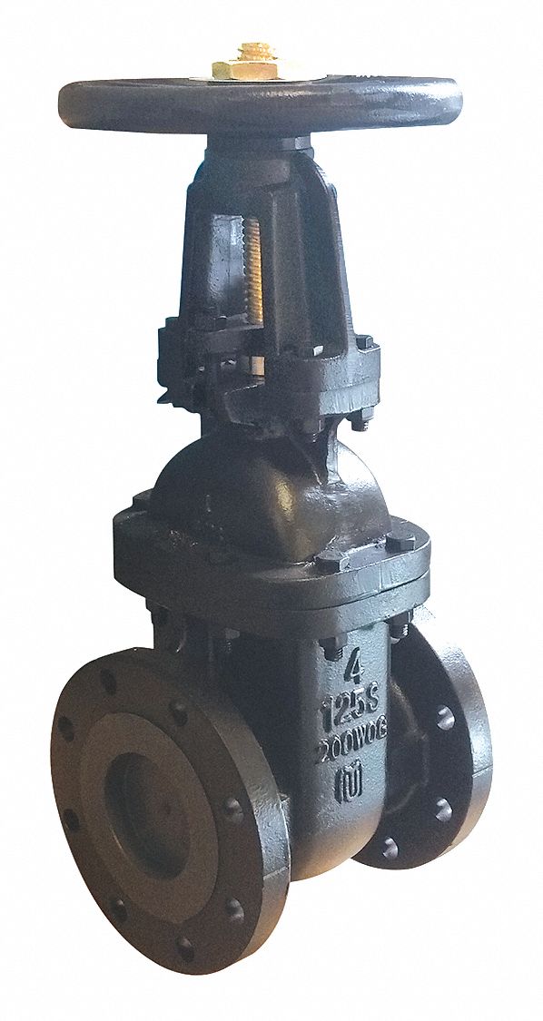 MILWAUKEE VALVE, Class 125, 4 in Pipe Size, Outside Stem and Yoke Gate