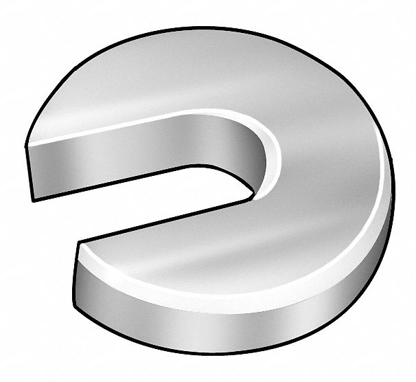 GRAINGER APPROVED 11/4"x3" O.D., Slotted Flat Washer, Stainless Steel