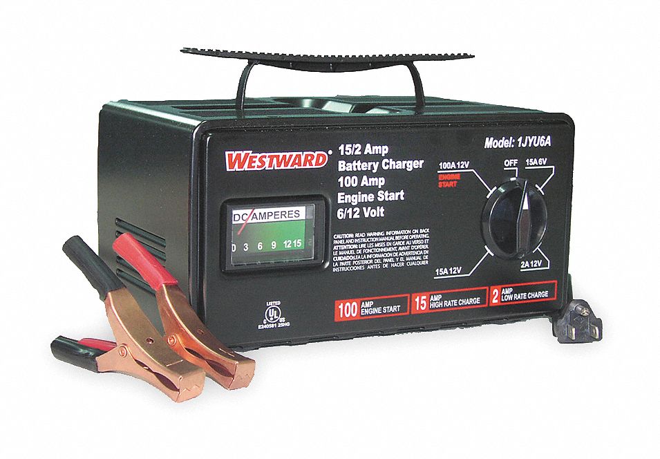 WESTWARD, Boosting/Charging, Auto, Battery Charger 1JYU61JYU6 Grainger