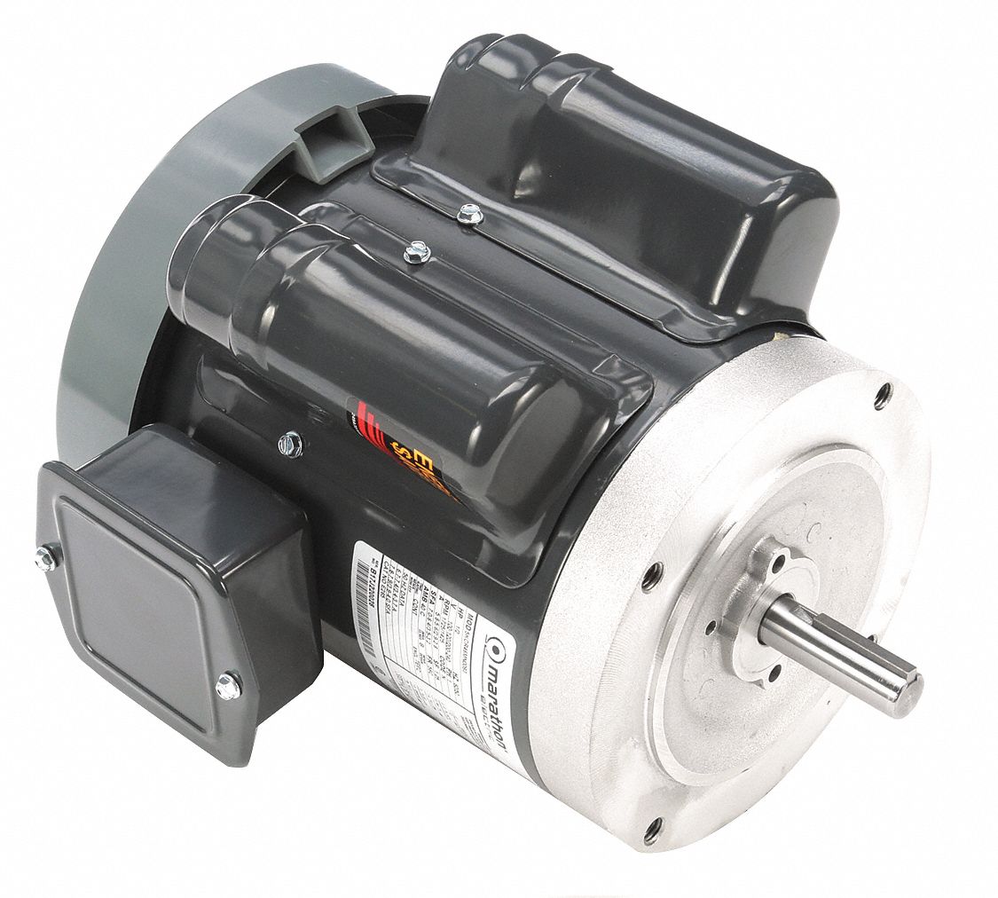 MARATHON MOTORS General Purpose Motor, 1/2 HP, CapacitorStart/Run