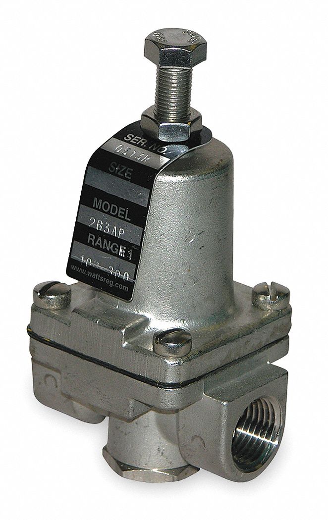 WATTS Pressure Regulator, Stainless Steel, 3 to 50 psi - 1KCL9|1/2