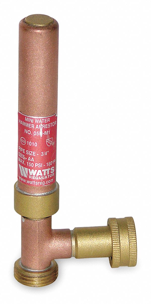 WATTS 6 11/16 inH Copper Mini Water Hammer Arrestor, Hose 1KDL63/4