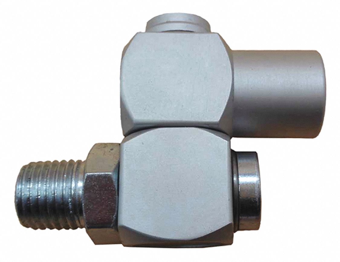 SPEEDAIRE, Aluminum/Steel, A9700BGGRA, Air Gun Swivel 1KUB5A9700