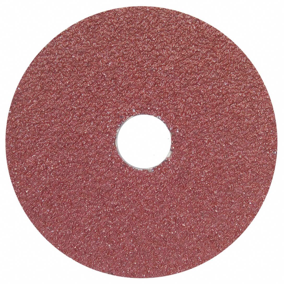 MERIT Fiber Disc 5 in Disc Dia, 80 Abrasive Grit, Coarse, Fiber