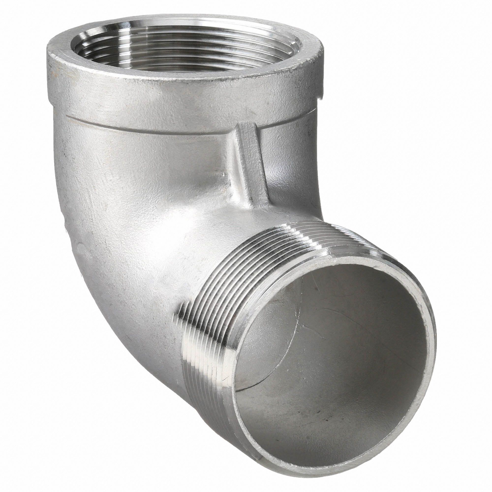 GRAINGER APPROVED 304 Stainless Steel Street Elbow, MNPT x FNPT, 1/8 in