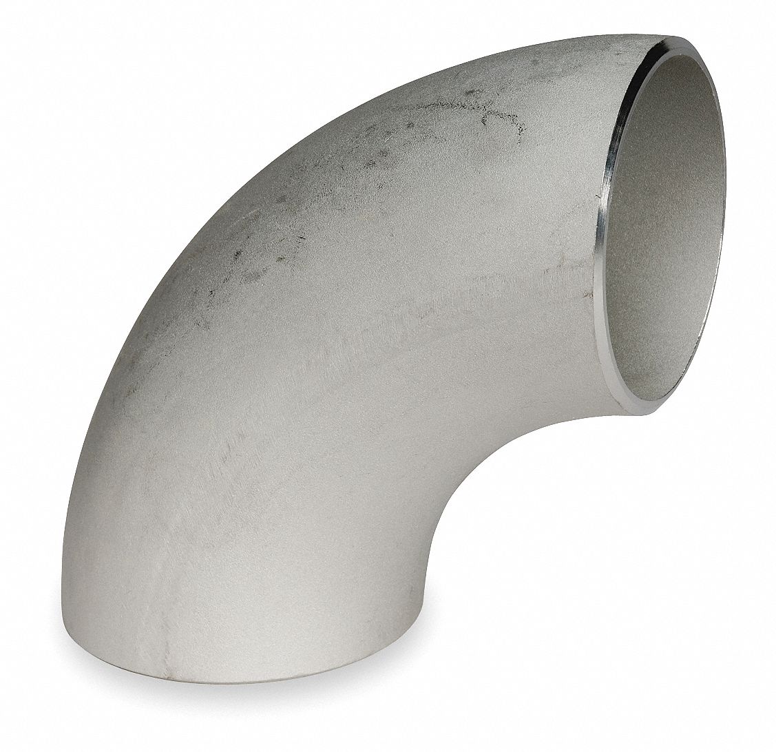 SMITHCOOPER 304L Stainless Steel Long Radius Elbow, 90 Degrees, 4 in Pipe Size Pipe Fitting