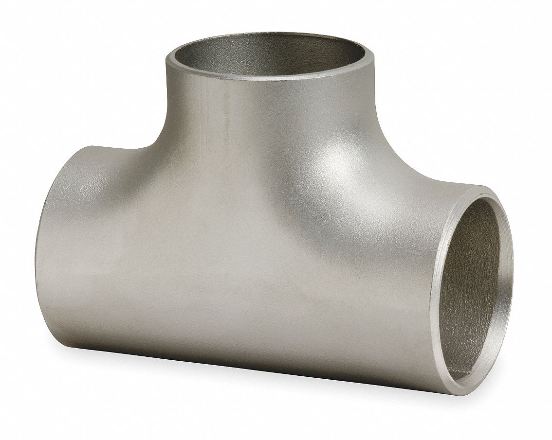 SMITHCOOPER 304L Stainless Steel Tee, 4 in Pipe Size Pipe Fitting