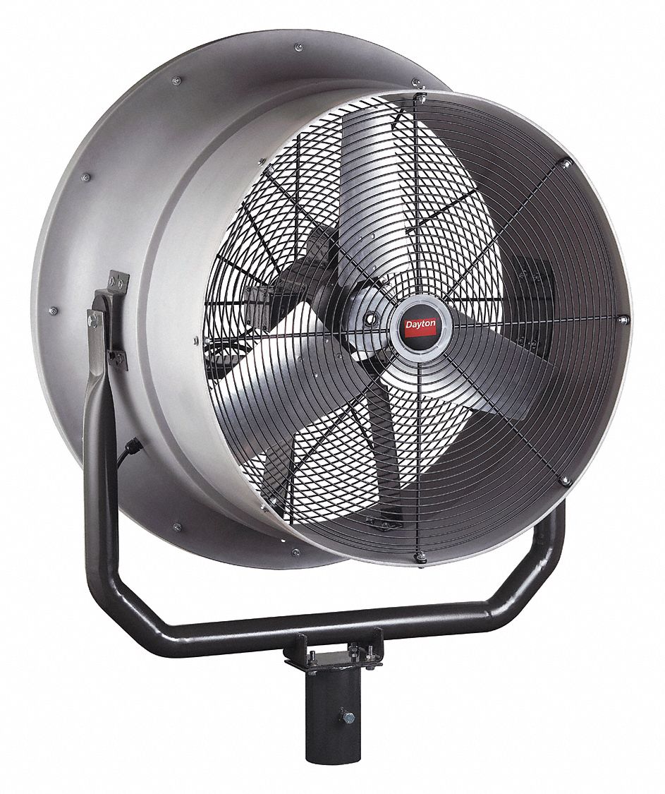 DAYTON 30 in HighVelocity Industrial Fan, Stationary, Fan Head Only, 115V AC 1LXN41LXN4