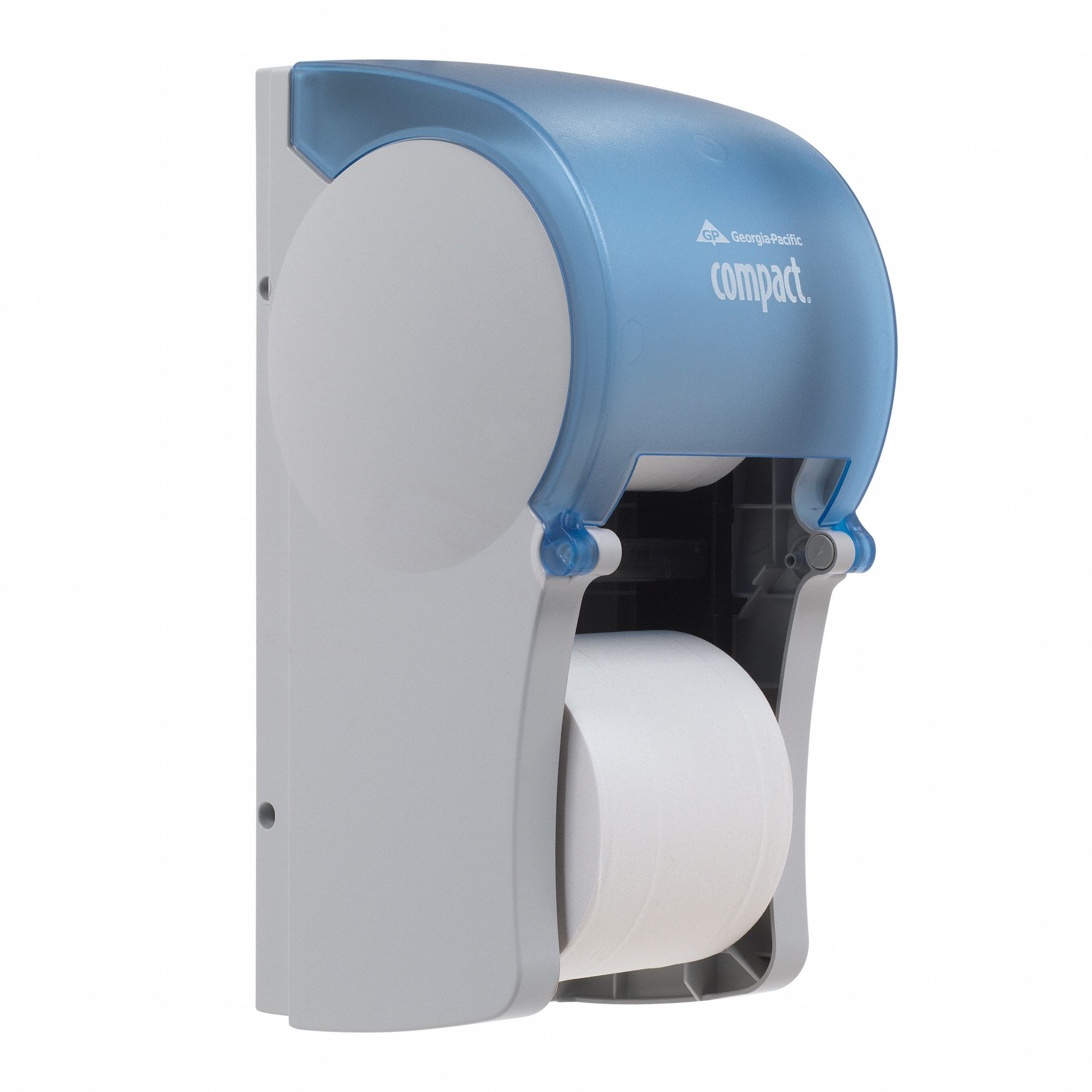 Toilet Paper Dispenser, Compact(R), Gray/Blue, Coreless