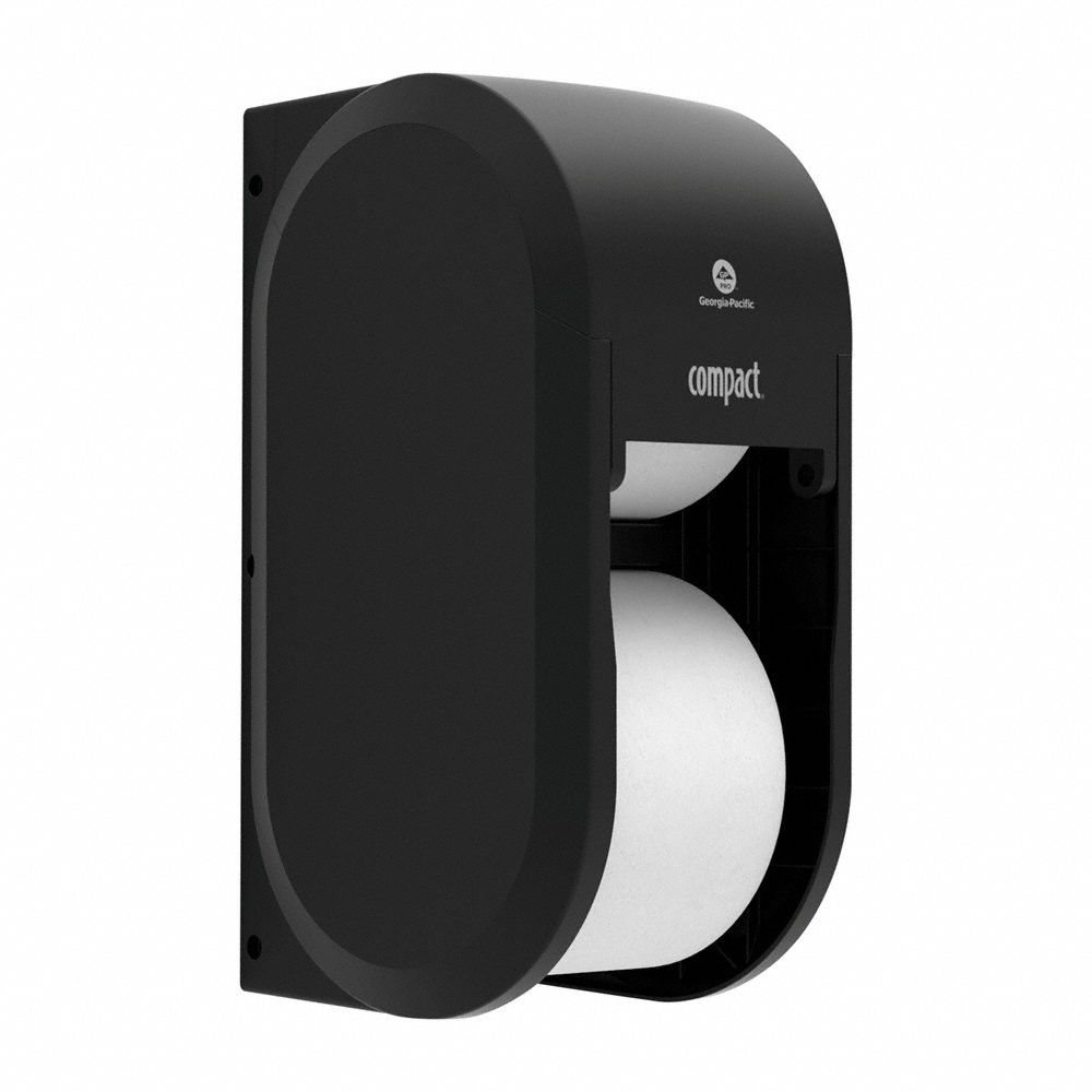 Toilet Paper Dispenser, Compact(R), Black, Coreless, (2