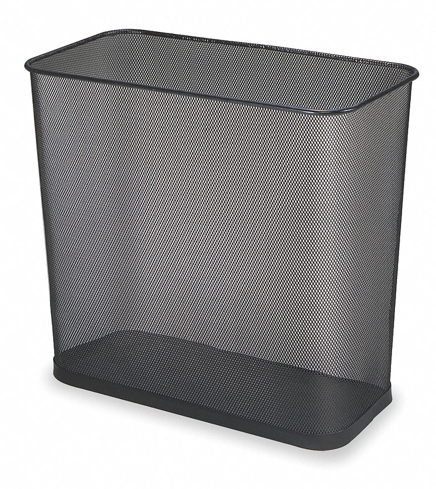 RUBBERMAID COMMERCIAL PRODUCTS Wastebasket, 7 1/2 gal, Stationary