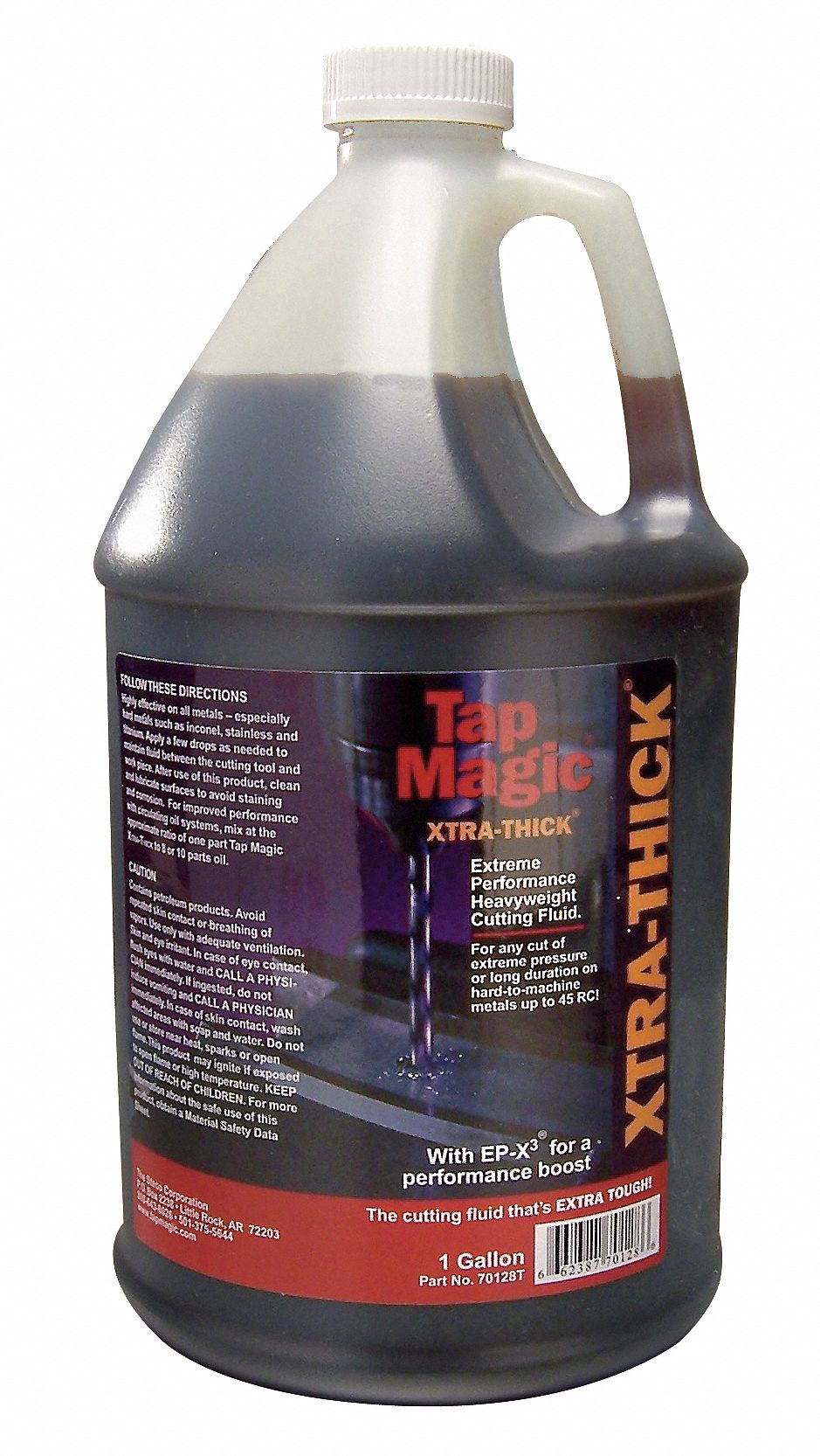 TAP MAGIC Cutting Oil 1 gal Container Size, Squeeze Bottle, Dark