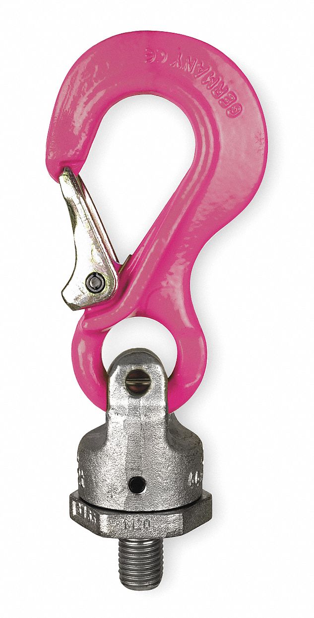 RUD CHAIN ScrewOn Hoist Ring, 1/213 Thread Size, 1,380 lb Working Load Limit, 180° Pivot