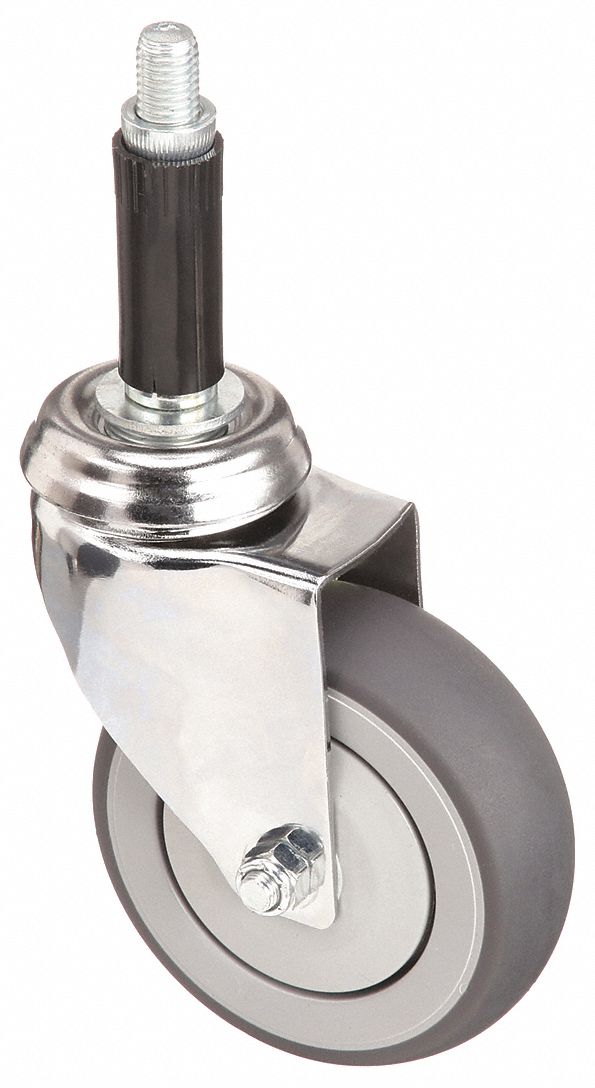 COLSON, 4 in Wheel Dia., 240 lb, DebrisResistant QuietRoll Expanding