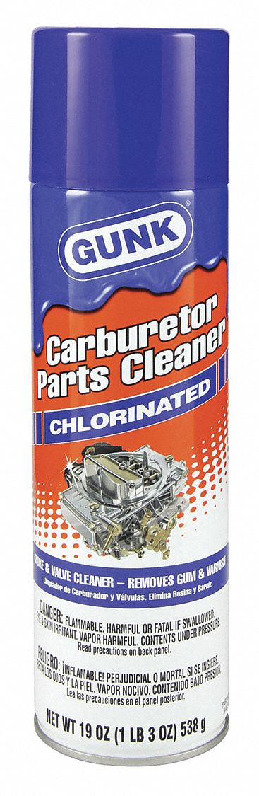 GUNK Carburetor Cleaner;Aerosol Can;19 oz;Flammable;Chlorinated