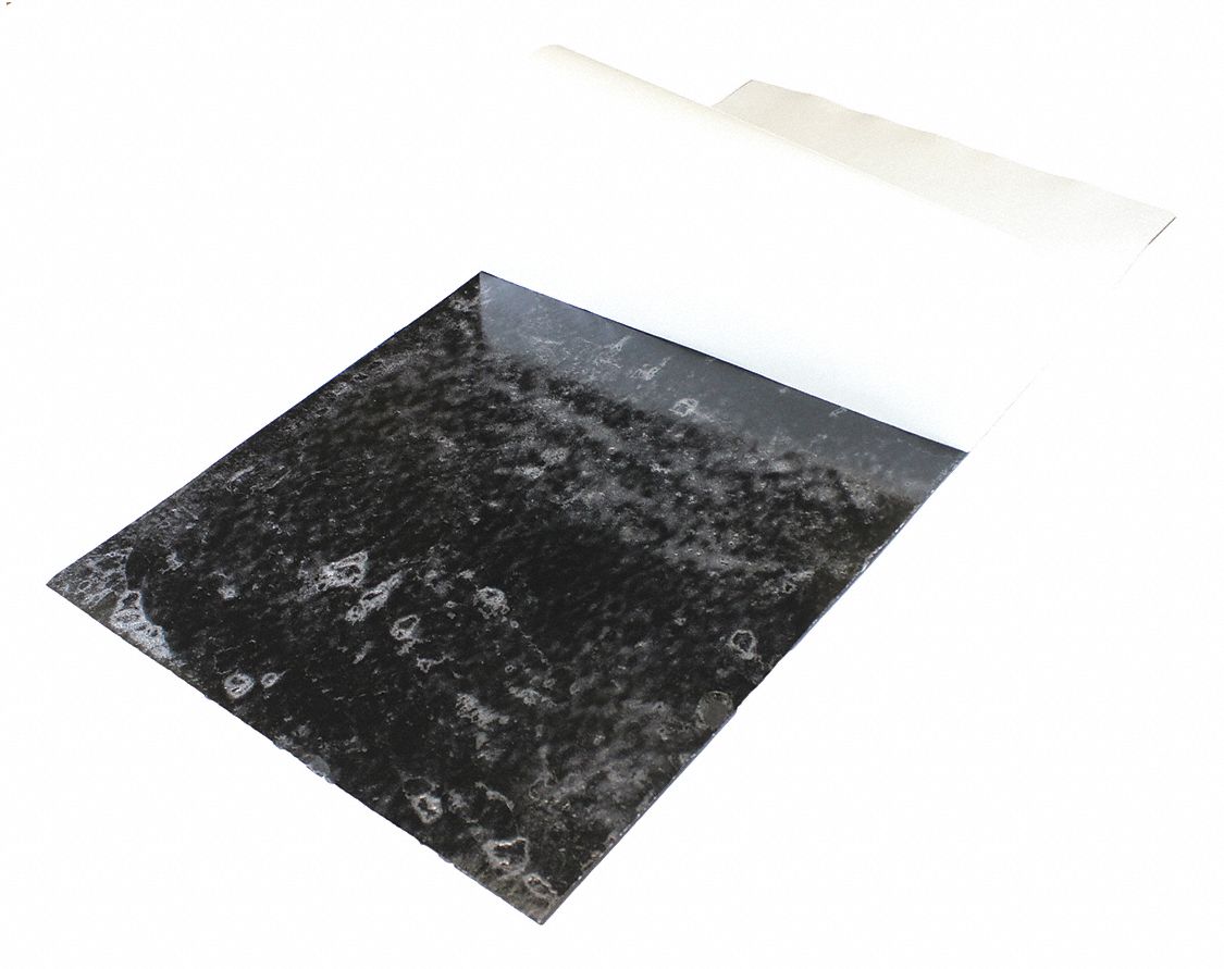 E James Epdm Rubber Sheet 12 W X 2 Ft L X 3 8 Thick 60a Adhesive