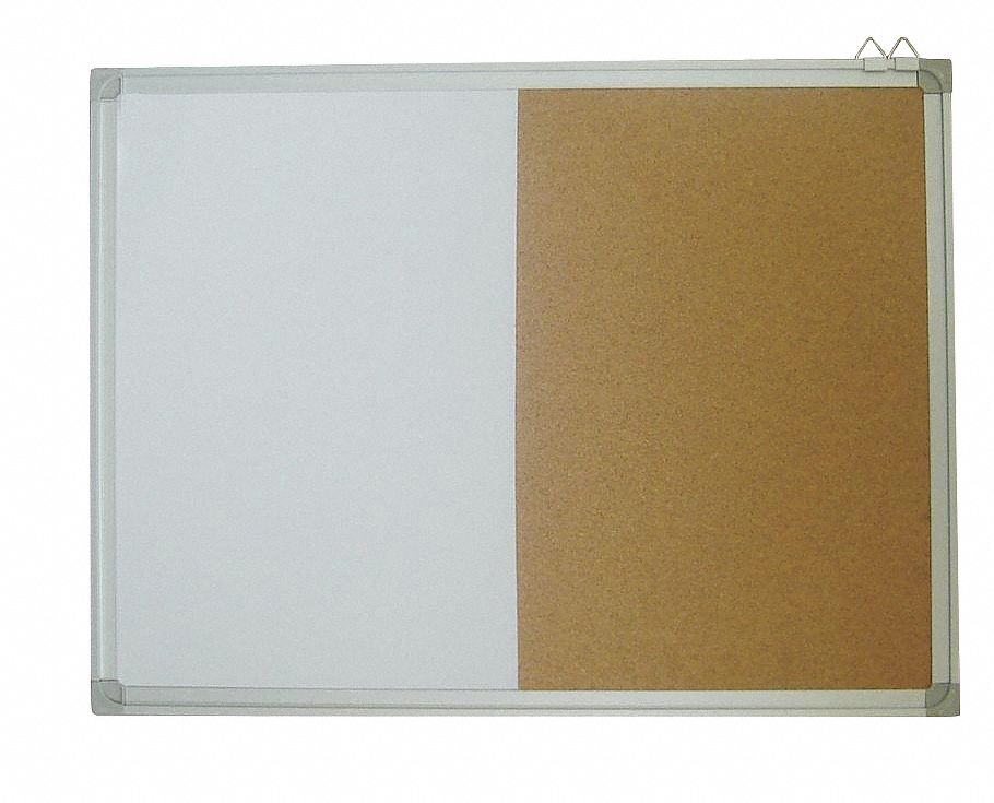 Cork, 36 in Dry Erase Ht, Combination Bulletin Board 1NUH31NUH3